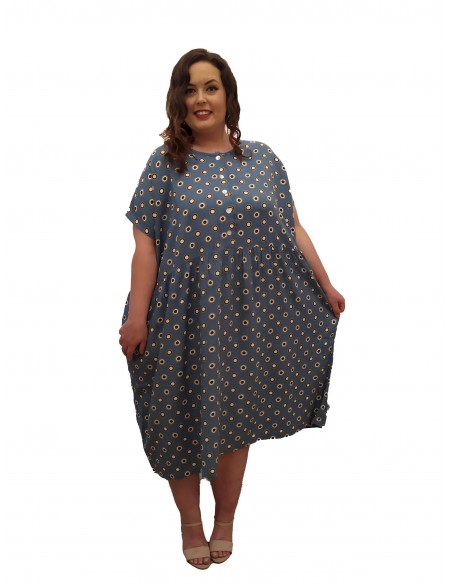 Vestido oversized Bleu