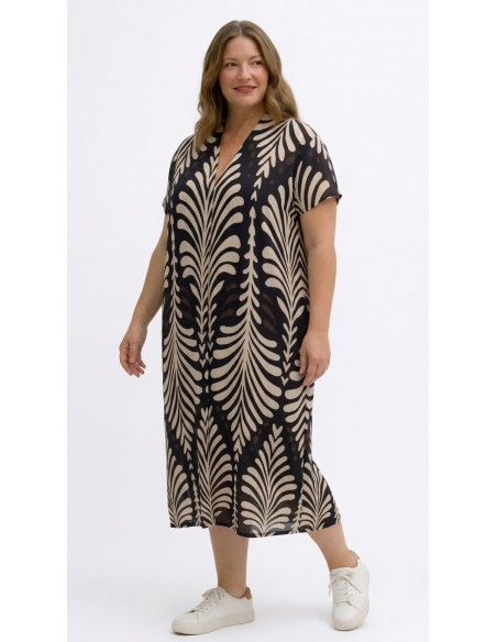 Vestido Midi Tallas Grandes Estampado abstracto - Estilo y Confort