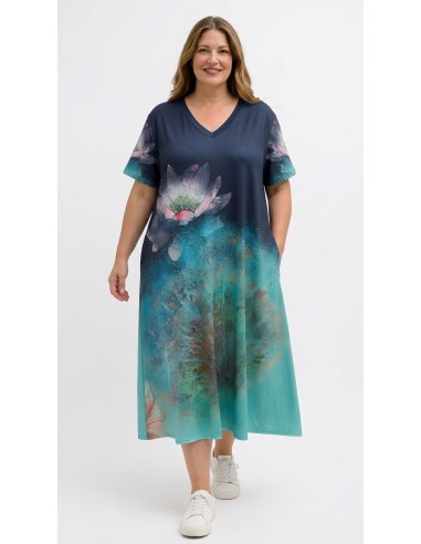 copy of Vestido Largo Estampado de...