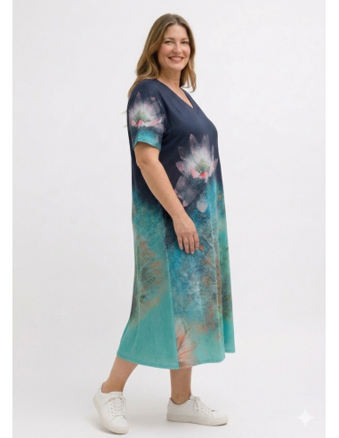 copy of Vestido Largo Estampado de...