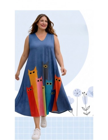 copy of Vestido Largo Estampado de...