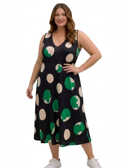 copy of Vestido Largo Estampado de Hojas Boho Chic - Especial Tallas Grandes