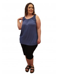 Pantalón Basic corto azul marino 2