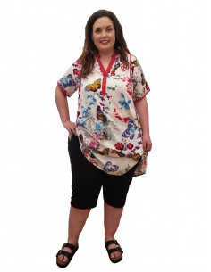 Pantalón corto tallas grandes elastico 2