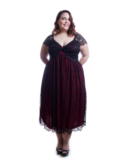 Vestido encaje ceremonia