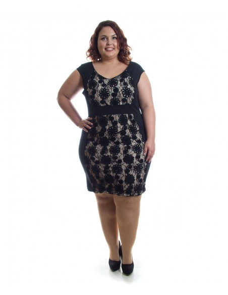 Vestido negro tul