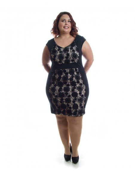 Vestido negro tul