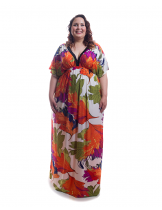 Vestido largo hojas 2