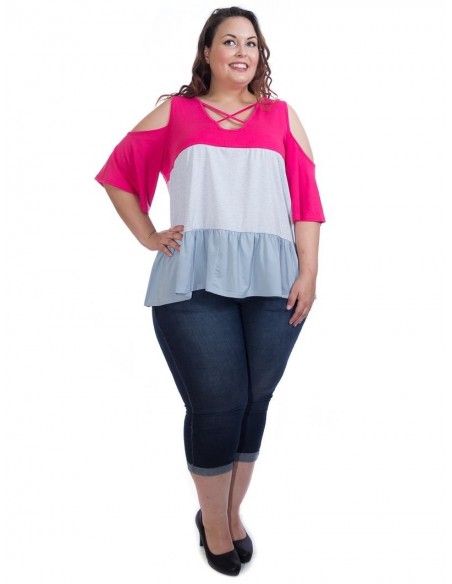 Camiseta multicolor