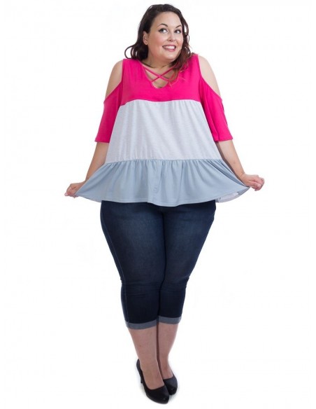 Camiseta multicolor