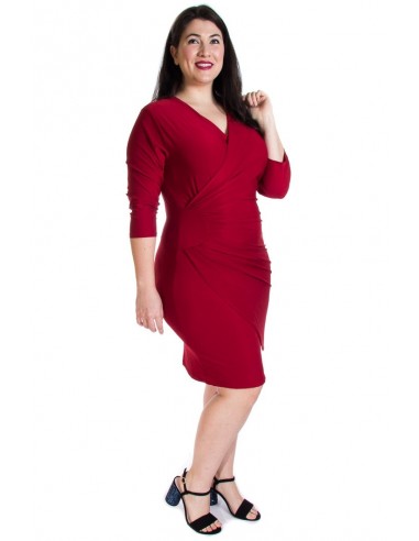 Vestido cruzado rojo