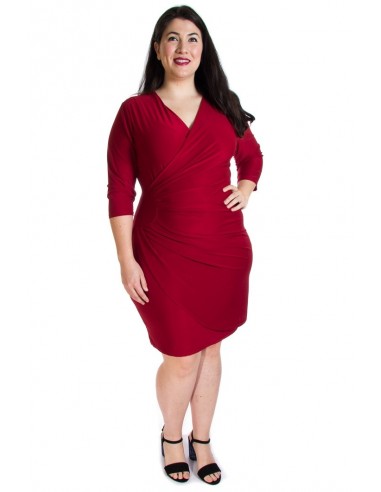 Vestido cruzado rojo