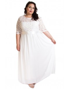 Vestido ceremonia blanco 2