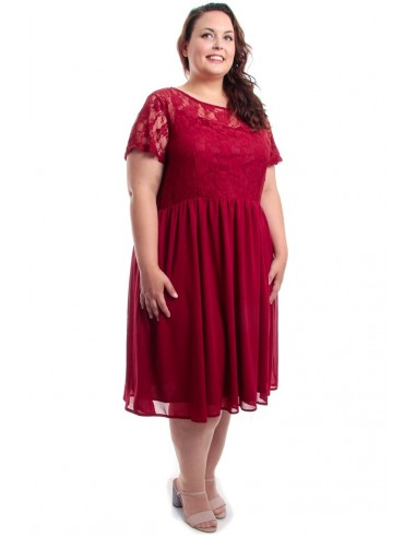 Vestido fiesta cereza