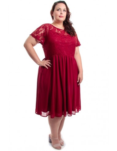 Vestido fiesta cereza