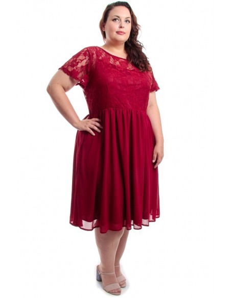 Vestido fiesta cereza