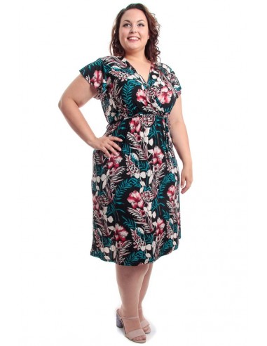 Vestido flores volante