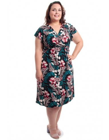 Vestido flores volante