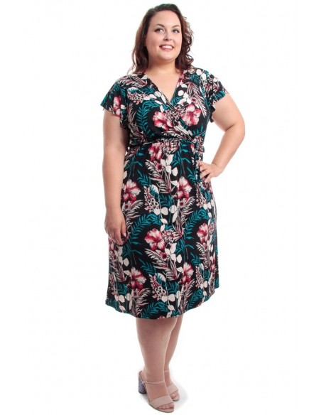Vestido flores volante