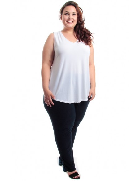 Camiseta pico blanca