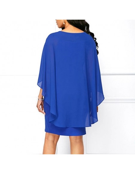 Vestido azul capa