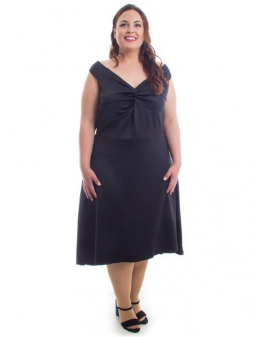 Vestido negro nudo