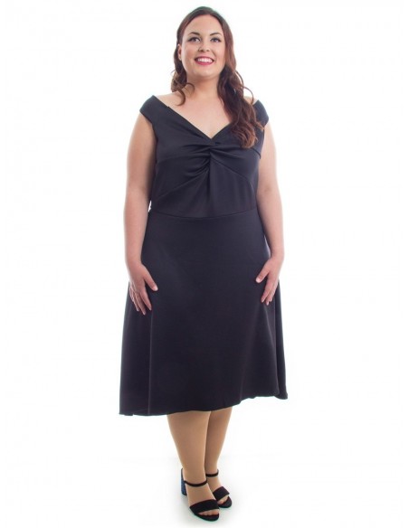 Vestido negro nudo