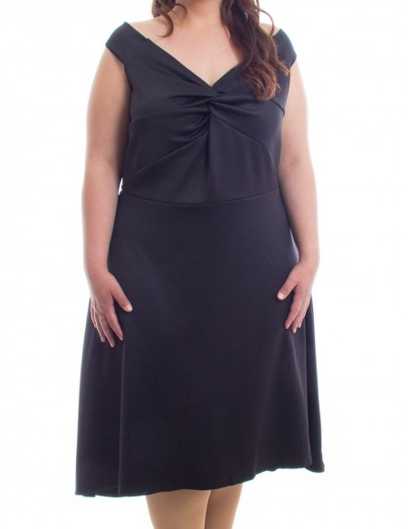 Vestido negro nudo