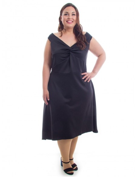Vestido negro nudo