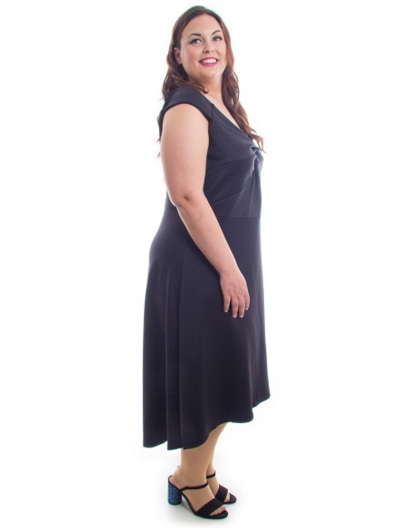 Vestido negro nudo