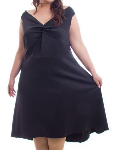 Vestido negro nudo