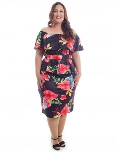 Vestido volante multicolor 2