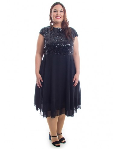 Vestido negro lentejuelas