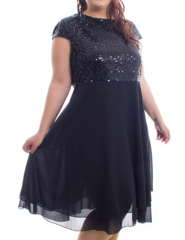 Vestido negro lentejuelas