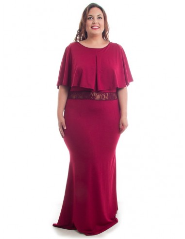 Vestido sirena granate
