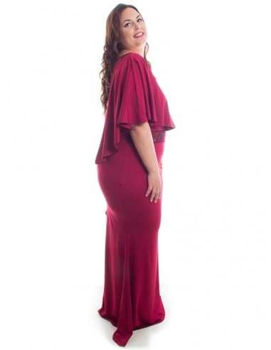 Vestido sirena granate