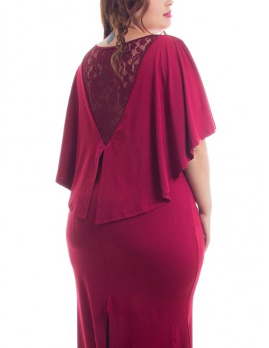 Vestido sirena granate
