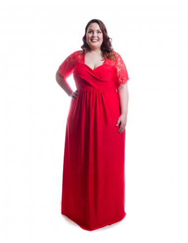 Vestido ceremonia rojo
