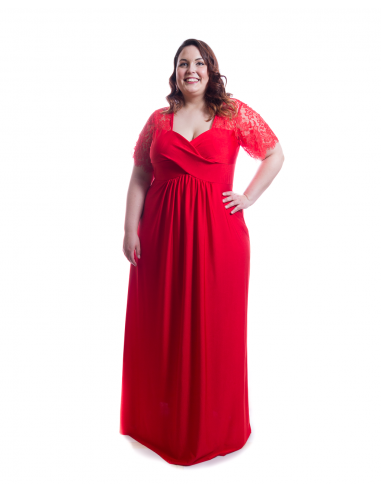 Vestido ceremonia rojo
