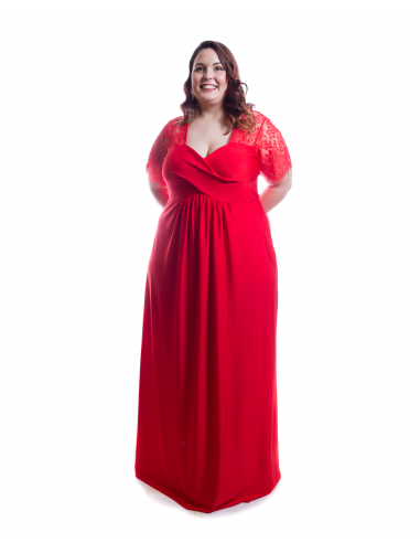 Vestido ceremonia rojo