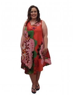 Vestido tirante multicolor 2