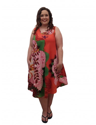Vestido tirante multicolor