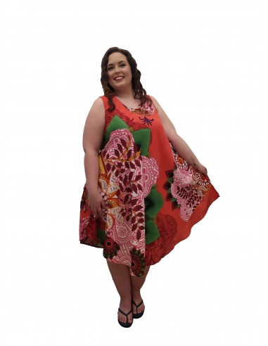 Vestido tirante multicolor