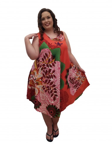 Vestido tirante multicolor