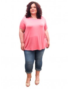 Camiseta básica rosa 2